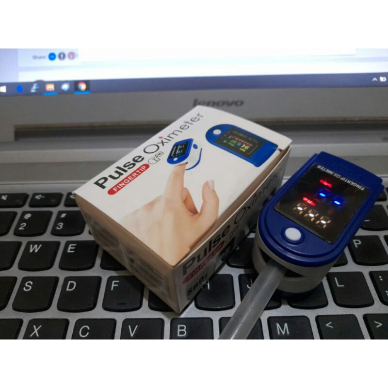 Pulse Oximeter Fingertip Original LK87 Alat Ukur Saturasi Kadar Oksigen Oxymeter Detak Jantung LK 87