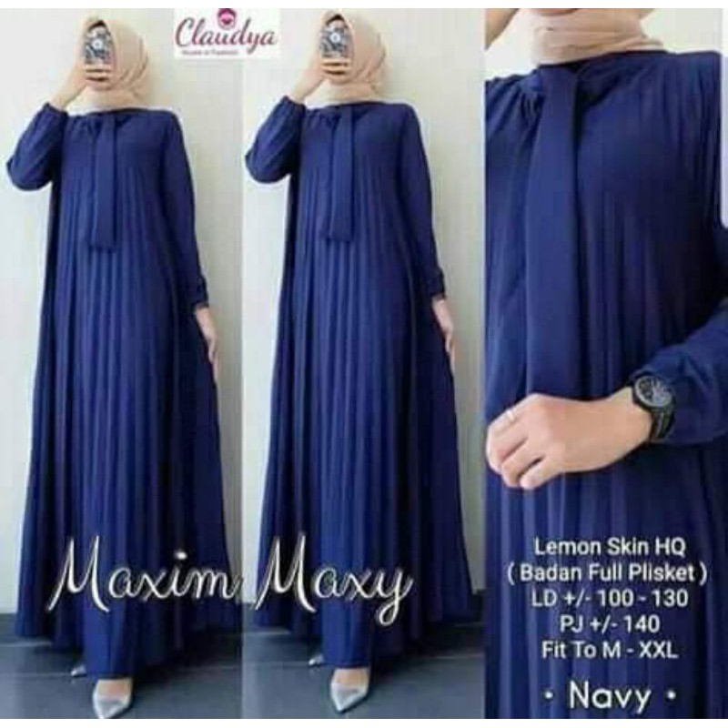 GAMIS PLISKET MAXY/DRESS/GAMIS MAXY DEWASA/FASHION WANITA