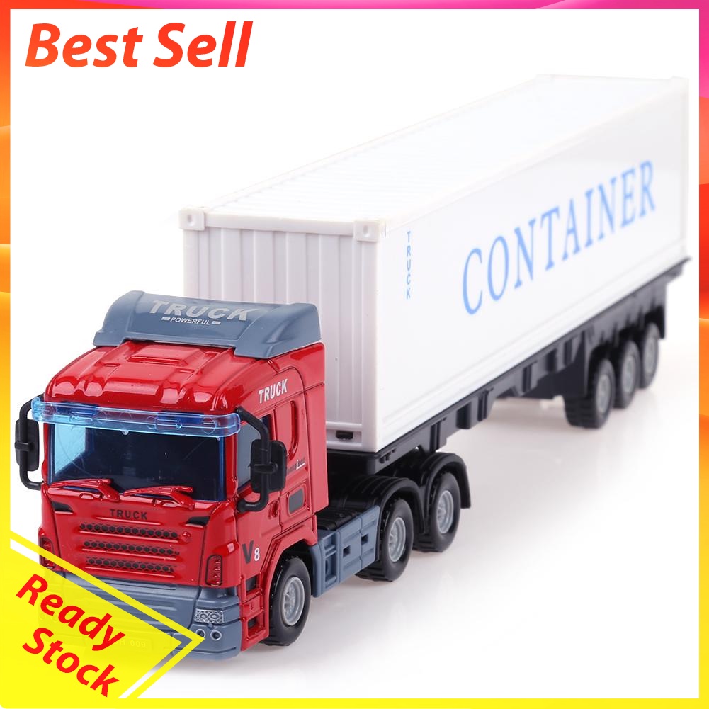 1:43 Alloy Construction Vehicle Model Simulation Container Truck Model Toy