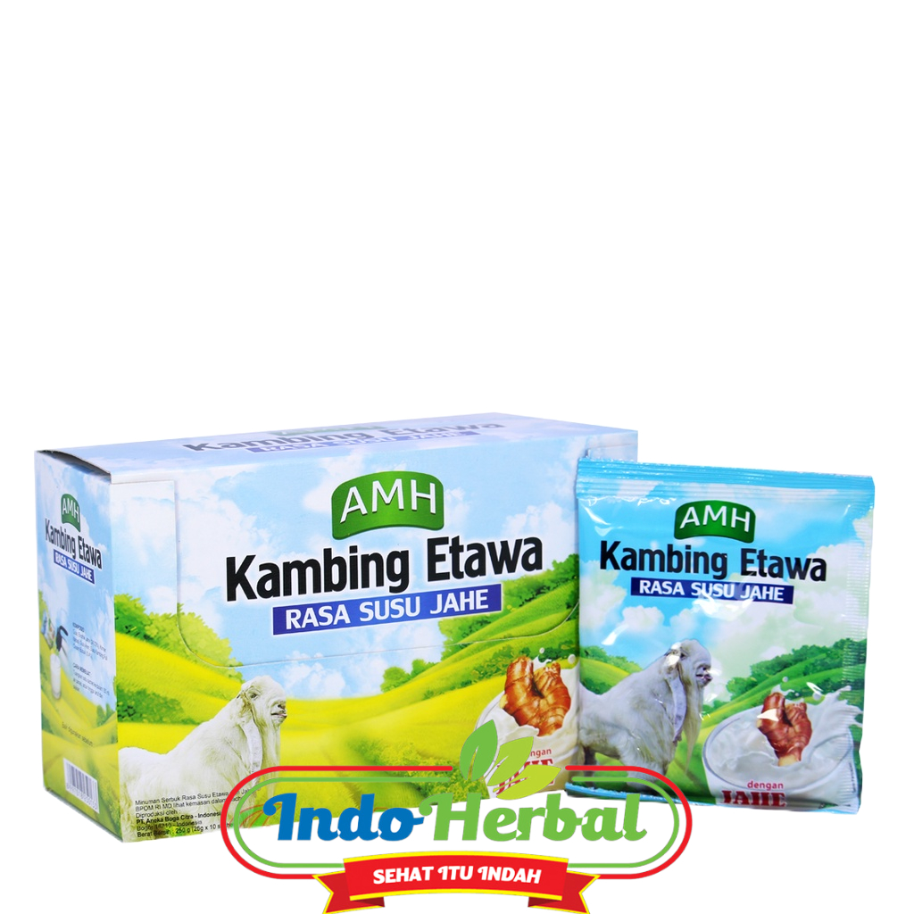 Susu Kambing Etawa FULL CREAM AMH (sachet) dengan Jahe Merah