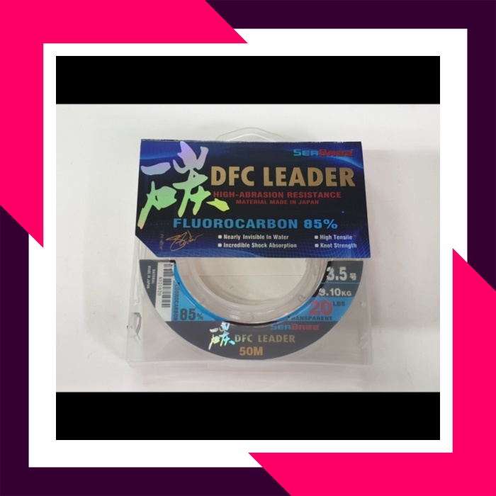 Senar Pancing Line Kuat SHOCKLEADER SEA BAZZ DFC LEADER 85 FLUROCARBON