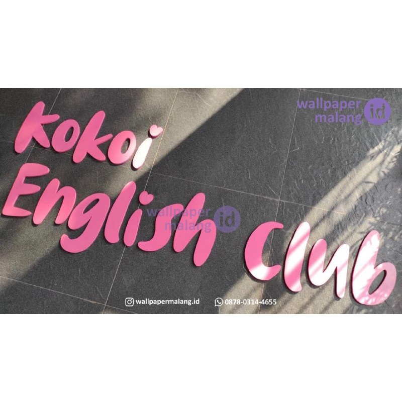 

15cm HURUF TIMBUL / PAPAN NAMA / LABEL NAMA / LETTER SIGN / NAME SIGN uk 15cm berwarna