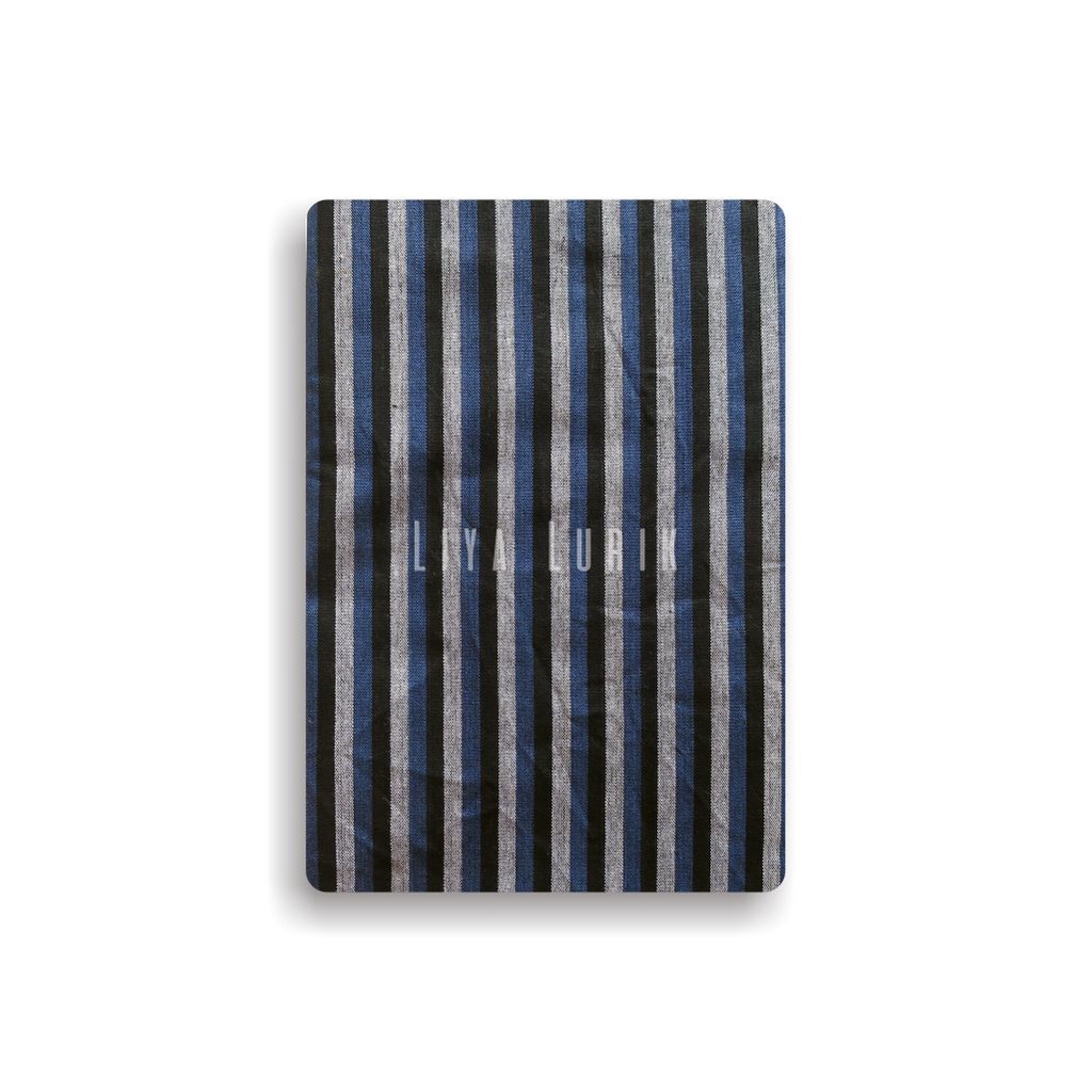 Kain Tenun Lurik Motif Salur Hitam Putih Biru