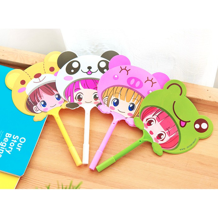 

SALE!!! TERLARIS!!! Ballpoint Kipas Girl Animal 0.5mm UNIK