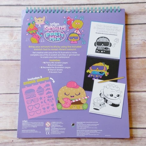 Smiggle Smigglet Party Mix Scratch Book