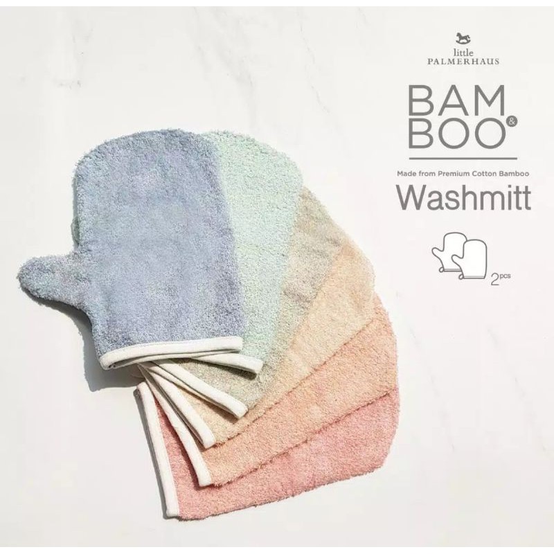 Litlle Palmerhaus - Bam &amp; Boo BamBoo Washmitt (WASLAP BAYI) SET OF 2