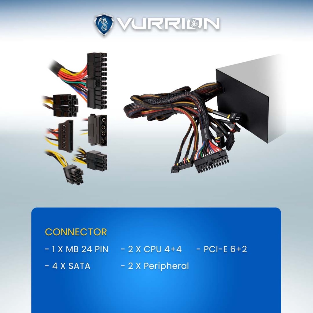 PSU VURRION POWER SUPPLY  VURRION MV SERIES 400 80 PLUS