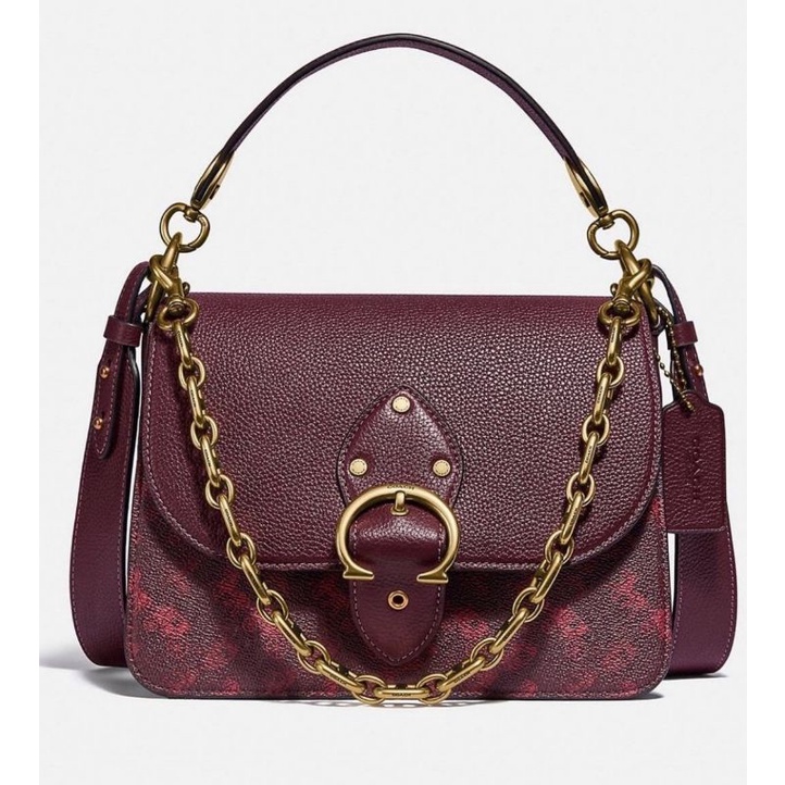 SALE  Tas Coach Authentic Original / 4594 B4RTQ Beat Signature Oxblood Cranberry s