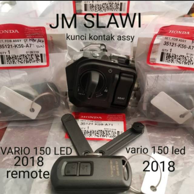 35121-K59-A71 switch assy handel lock switch kontak dan remote vario 150 f1 led 2018