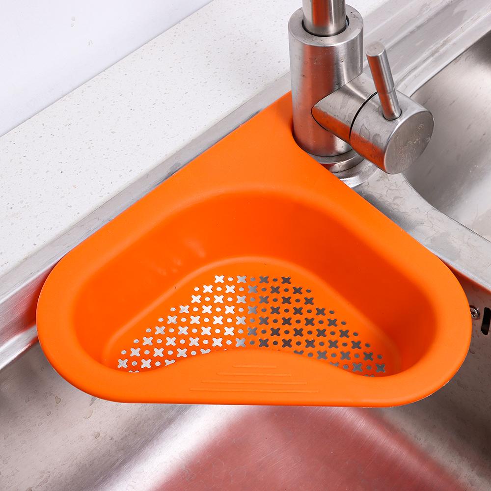 TOP Swan Drain Basket Gadget Alat Buah Sayur Rumah Tangga Rak Saringan Wastafel