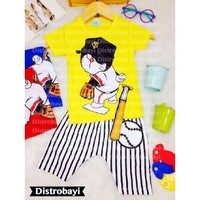 BLL 774 Baju Bayi Laki-Laki Lucu Doraemon Baseball