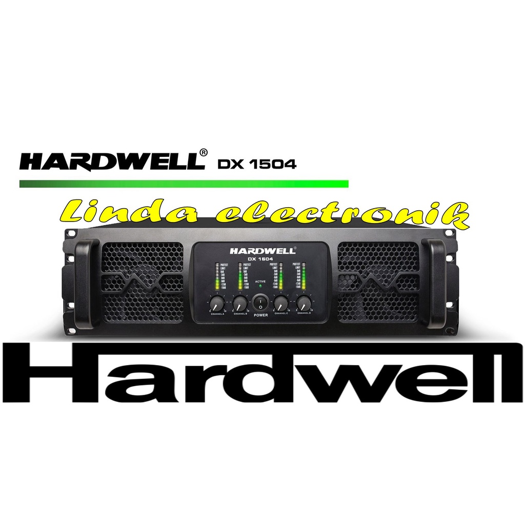 power amplifier hardwell dx1504 hardwell dx 1504 4 channel x 1500watt