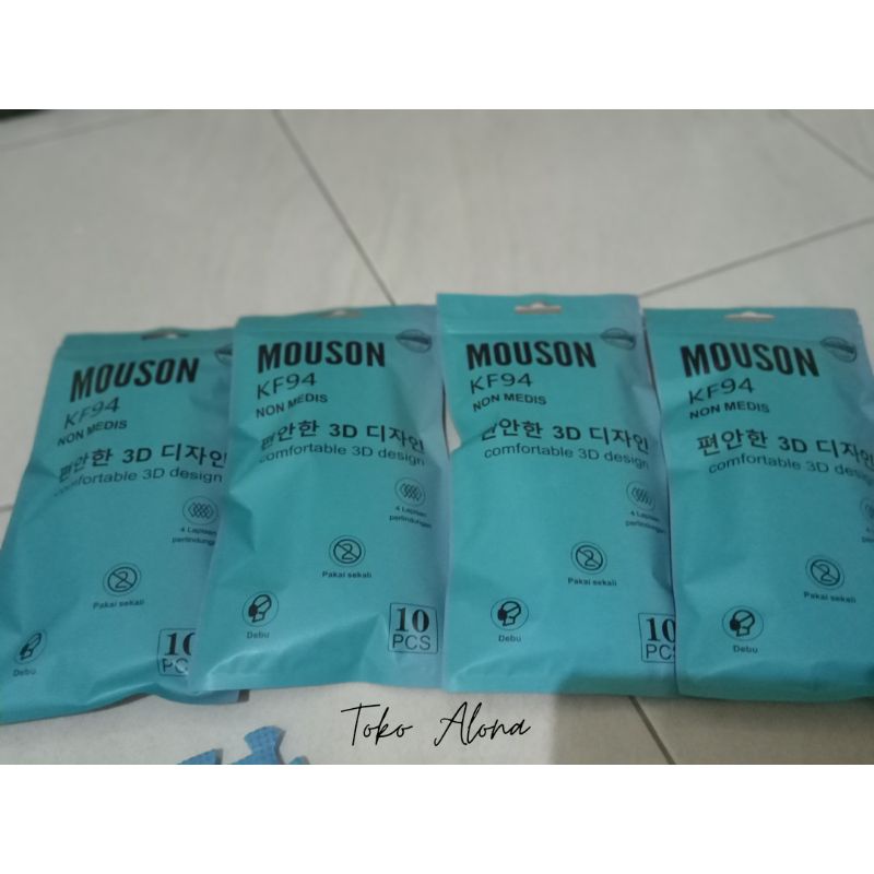 Masker Mouson KF94 4 Ply isi 10Pcs