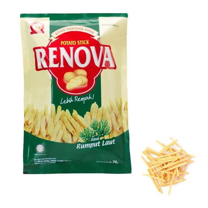 

【Bayar di Tempat】 Stik Kentang Renova Rasa Rumput Laut 70g