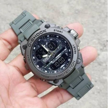 JAM TANGAN PRIA CASIO G-SHOCK GSHOCK KEPALA BESI METAL GS 8600 TALI MIKA | Shopee Indonesia