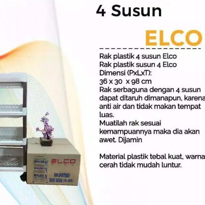 ♀ RAK SERBAGUNA ELCO SUSUN 4 DAN 5 RAK YOYO RAK APARTEMEN PLASTIK ✶