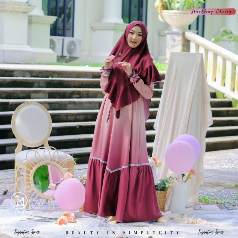 Rainbow Sparkling Cherry by Nararya GRADE A (Ready stock sisa 1pcs)