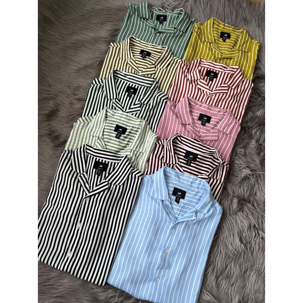 resort striped blouse