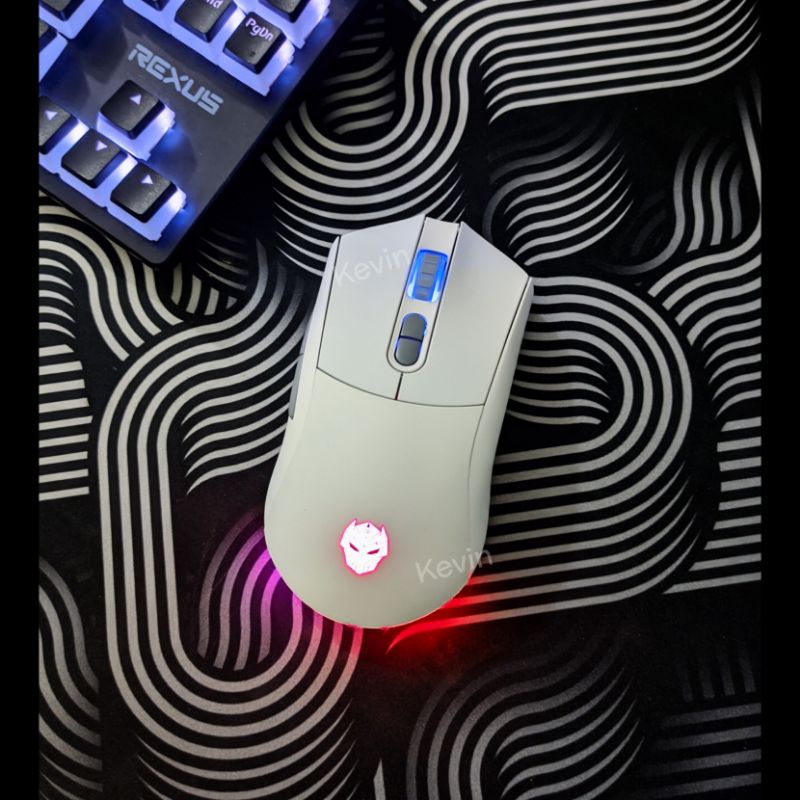 Preloved Rexus Arka 107 RX107 RGB Mouse Gaming Wireless Daxa Wired Usb 2.4ghz Dongle