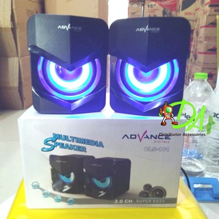Speaker Advance CLS 101 Super Bass RGB Backlit PC Laptop komputer / speaker LED lampu speaker gaming