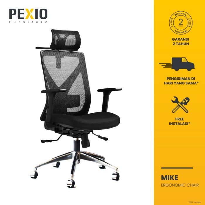 Kursi Kantor Jaring Pexio Kursi Kerja Jaring Pexio Mike