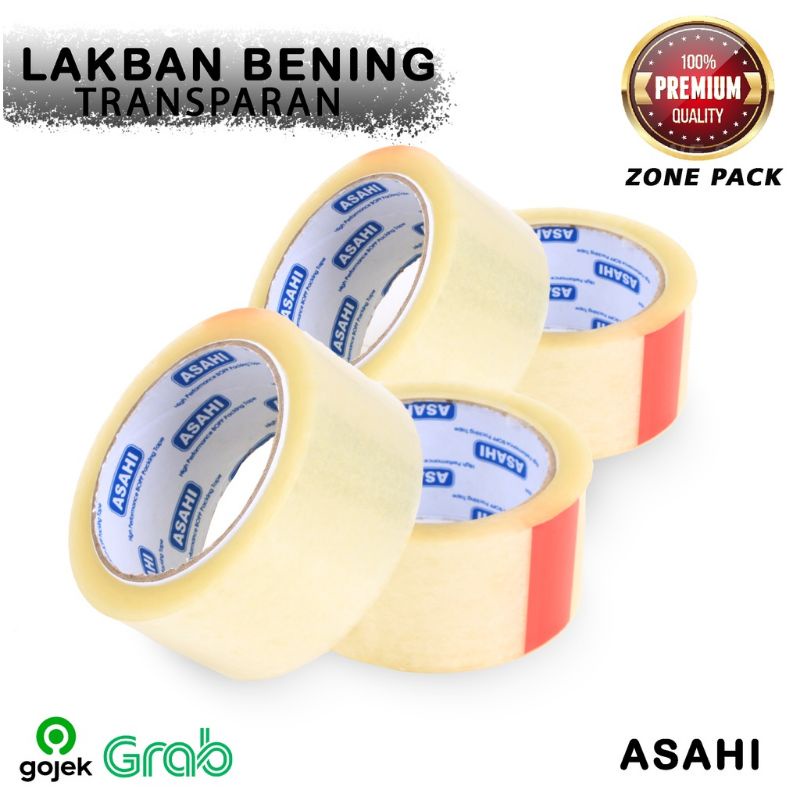 

ASAHI Lakban Bening Perekat Asahi Selotip Lakban Bening 100 Yard - ISTANA PRODUK