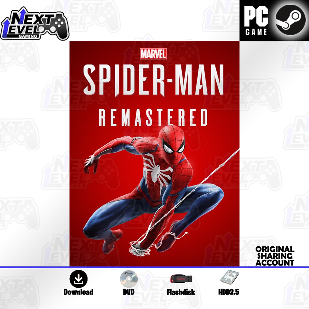 Jual MARVEL'S SPIDER-MAN REMASTERED PC GAME ORIGINAL SPIDERMAN [ SHR ...