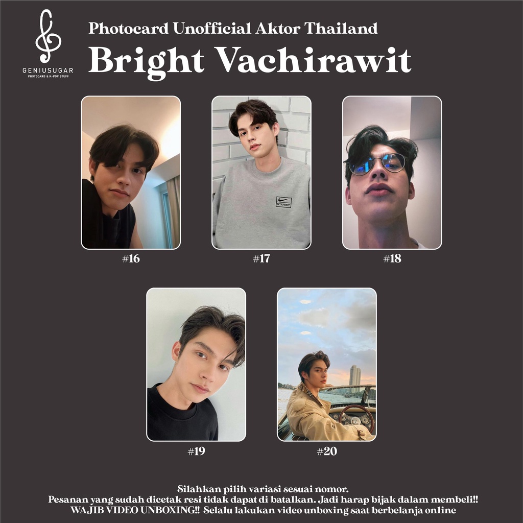 [AKTOR THAILAND] PHOTOCARD BRIGHT VACHIRAWIT FANMADE