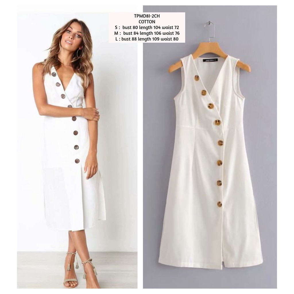 PMDI long dress putih dress panjang dress putih dress pantai dress sexy dress pesta dress sleeveless