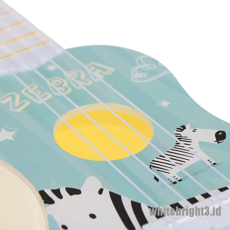 {white3} Funny ukulele musical instrument kids guitar montessori toys education