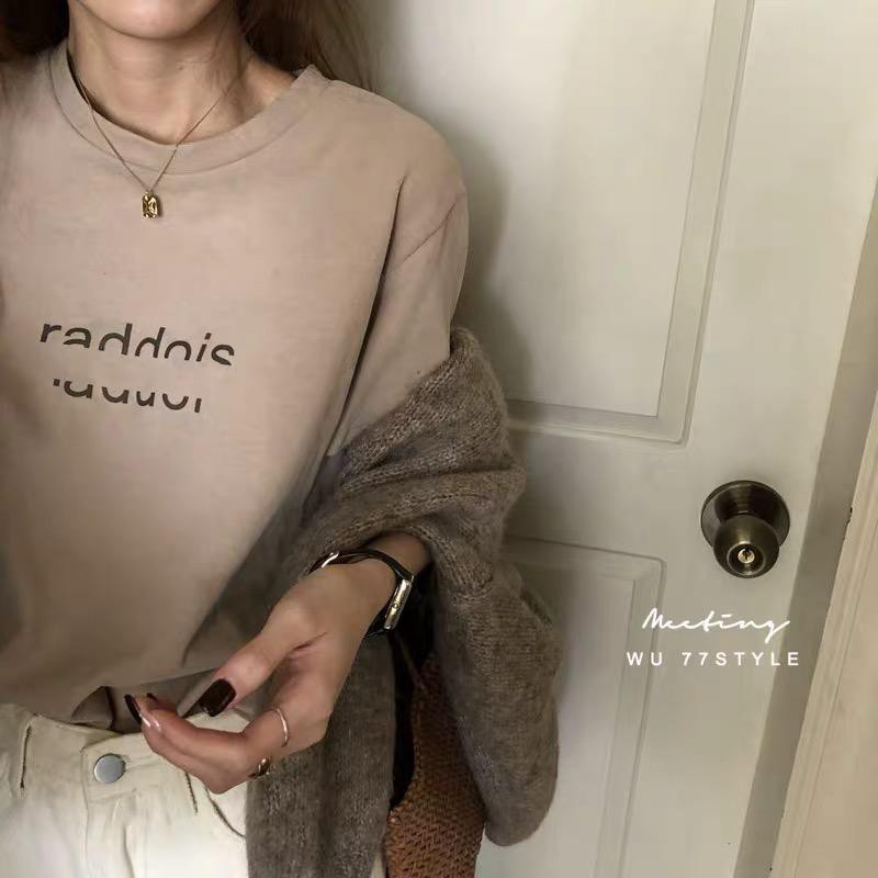 RADDOIS Overtee // Tshirt Oversize Wanita Lengan Pendek - 100% Import