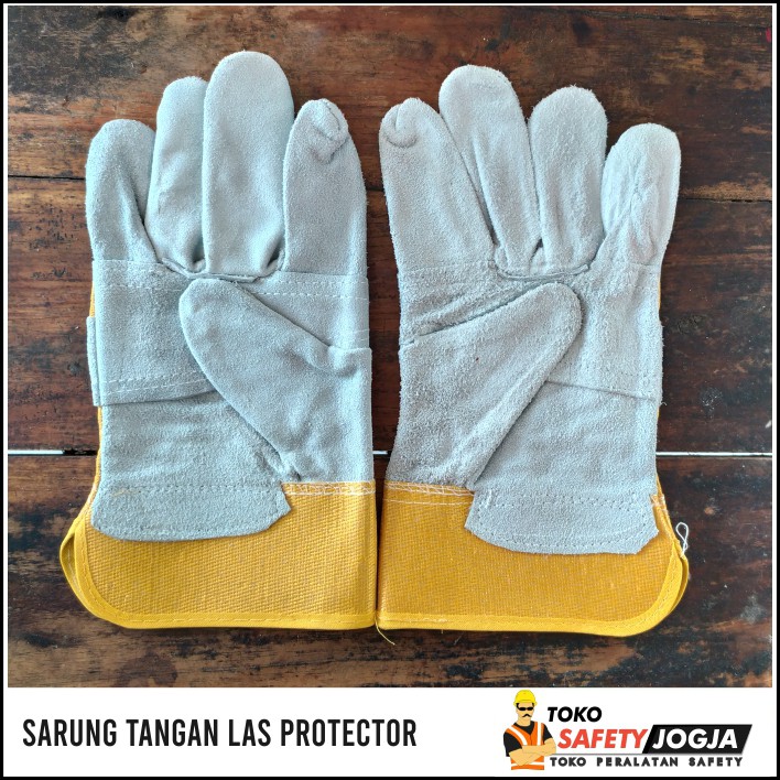 SARUNG TANGAN KULIT SAFETY KERJA KOMBINASI KAIN GOSAVE