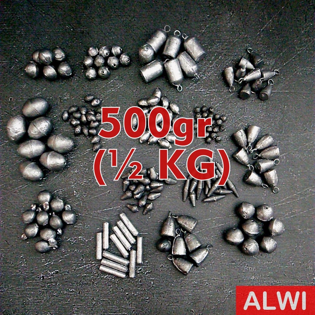 PAKET TIMAH PANCING 500GR (1/2KG) ~ BANDUL PANCING / TIMAH KILOAN / TIMAH PEMBERAT