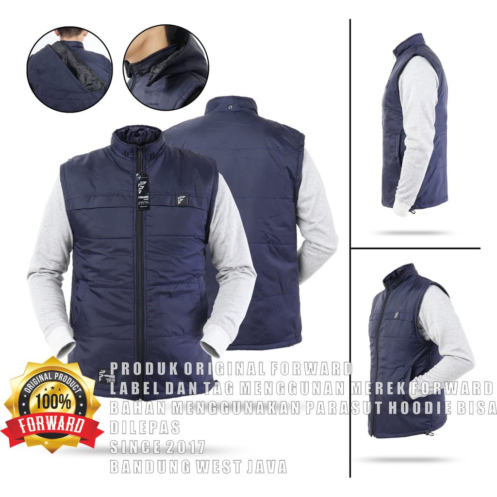 Rompi Perasut Bodyvest Pria Vest Motor Bikers Murah Casual Outdoor Gunung Adventure Premium FORWARD