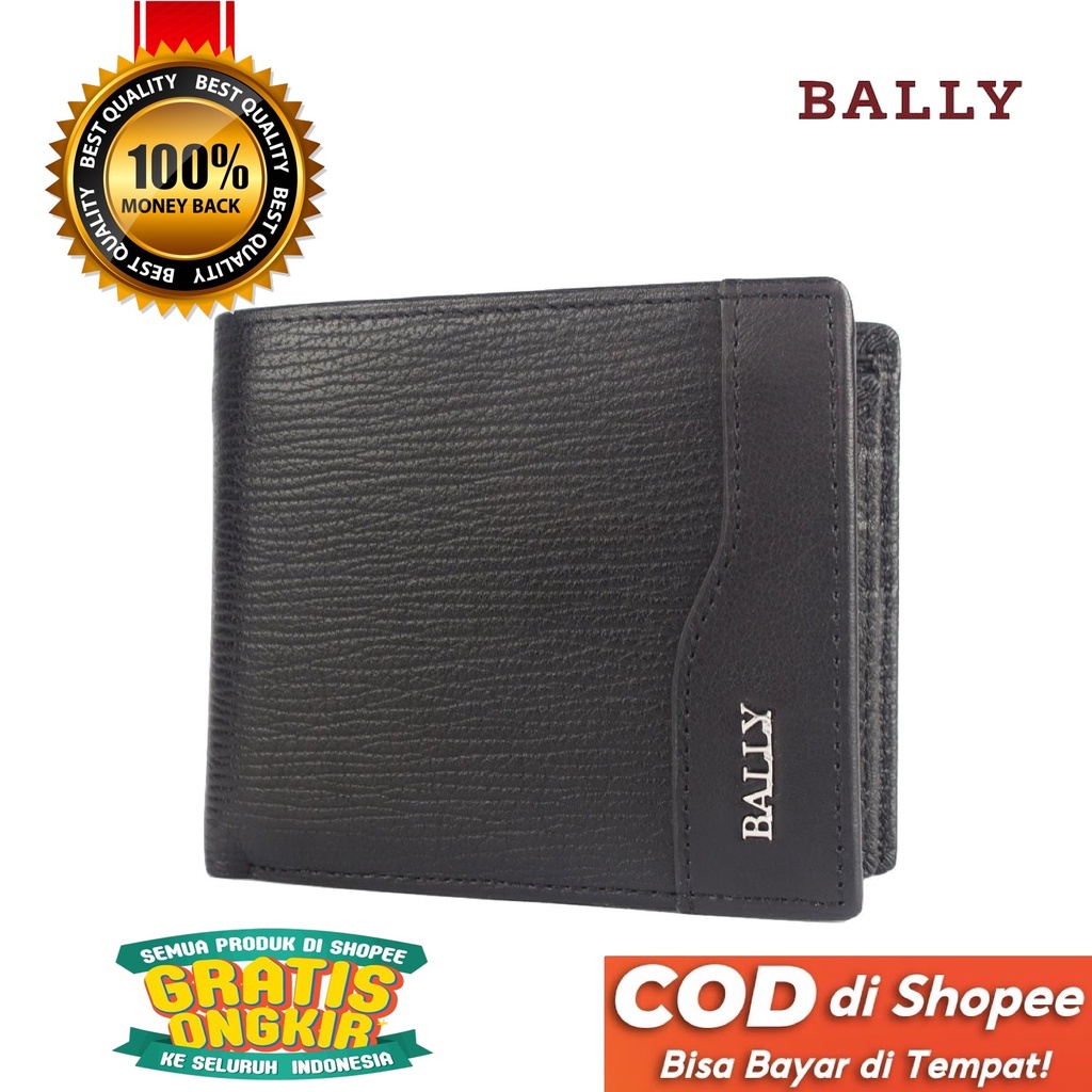 TOKOKOE - Dompet Pria model Tidur bahan Kulit Premium Dompet Lipat - BAL 360-12 Black