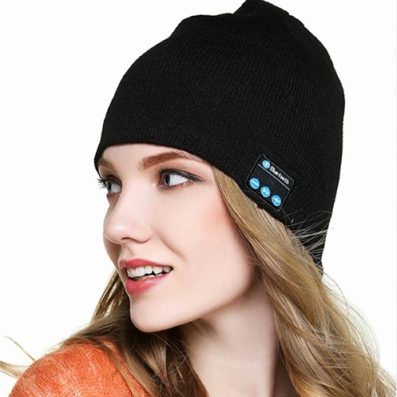 SEN - Topi Kupluk Bluetooth Beanie / Topi Kupluk Beanie Multifungsi Earphone