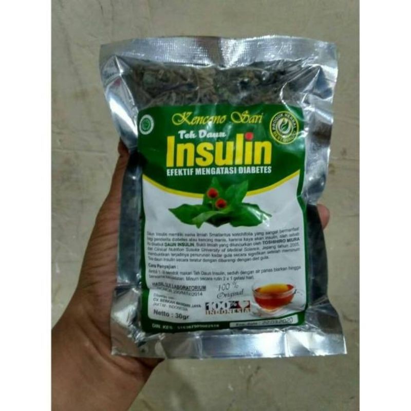 Teh Seduh Daun Insulin Obat Herbal Alami Diabetes Asli Original insulin curah