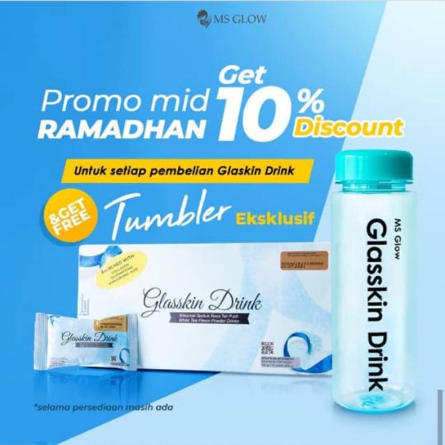 

GLASSKIN DRINK MS GLOW FREE TUMBLER