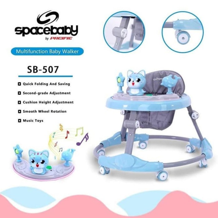 [FREE PACKING KARDUS] Space Baby Baby Walker SB 505, 506, 507, 509, 512, 513 Baby Walker Space Baby