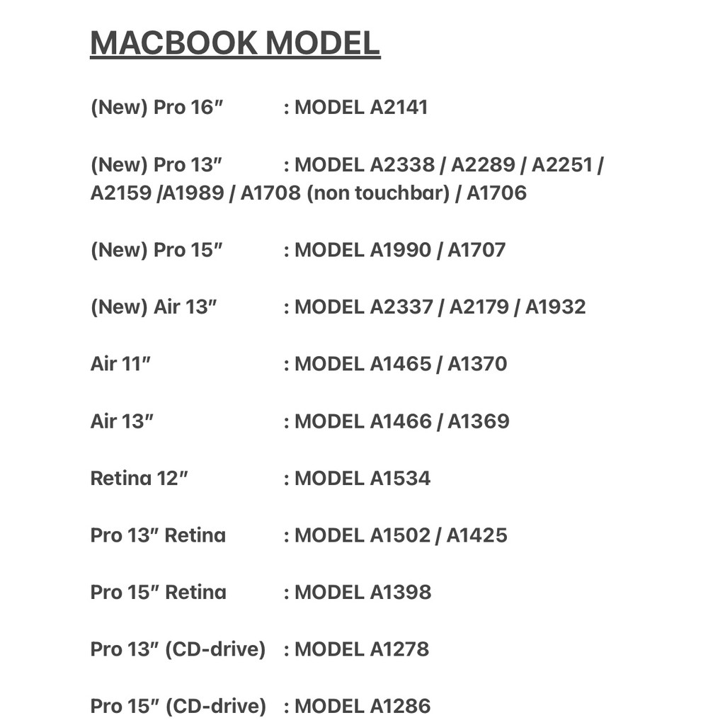 GOLD (versi lama) MacBook Palmguard dan Trackpad Protector