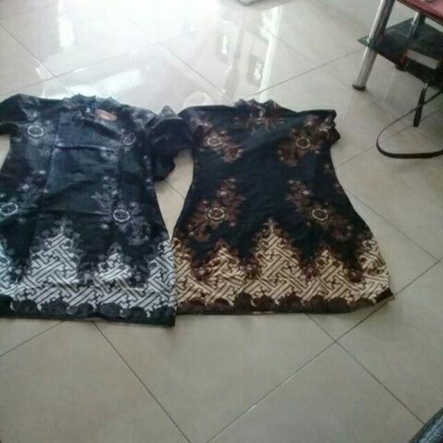Dress Tunik Batik Serut Pager Bunga