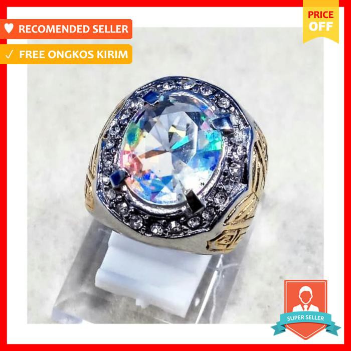 BIG SIZE  CINCIN BATU AKIK PERMATA KALIMAYA INDIA CUTING FULL JARONG