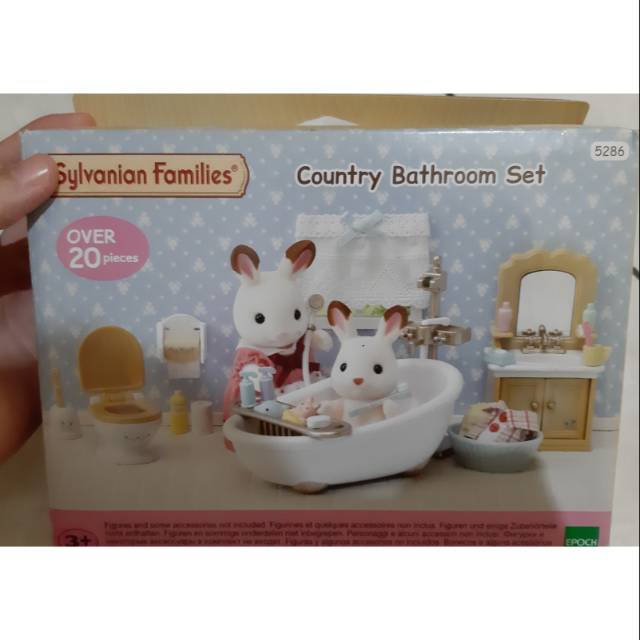Sylvanian country bathroom set preloved