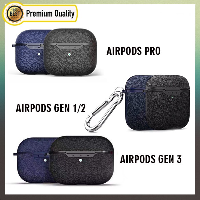 Airpods Case Lychee Pattern Premium Gen 1/2/3 dan Pro