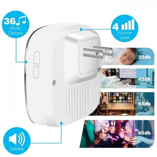 BEL-003 2 Receiver Wireless Doorbell Waterproof Lonceng / Bell Pintu / Bel Rumah Door Bell