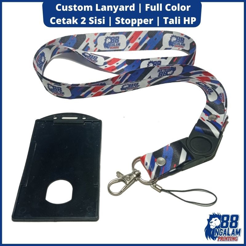 

Tali Lanyard+Holder Custom Lanyard Tali Gantungan ID Card Custom