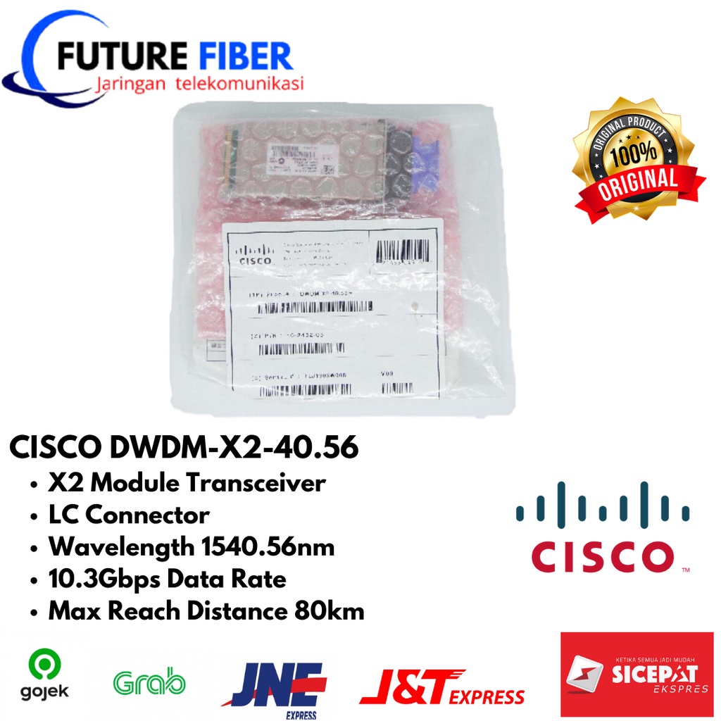 CISCO DWDM-X2-40.56 X2 Module Transceiver 10GBase Transceiver Module