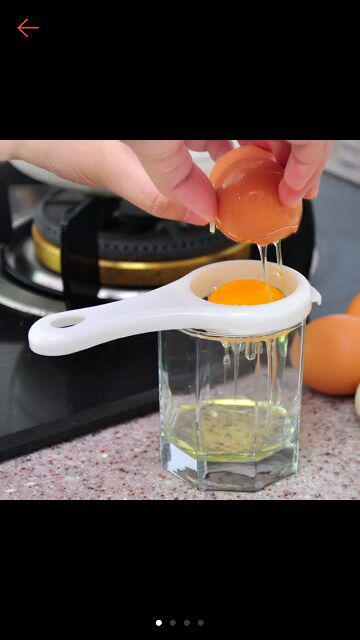 Peralatan Dapur: Holder Pemisah Saringan Putih Telur Bahan Plastik