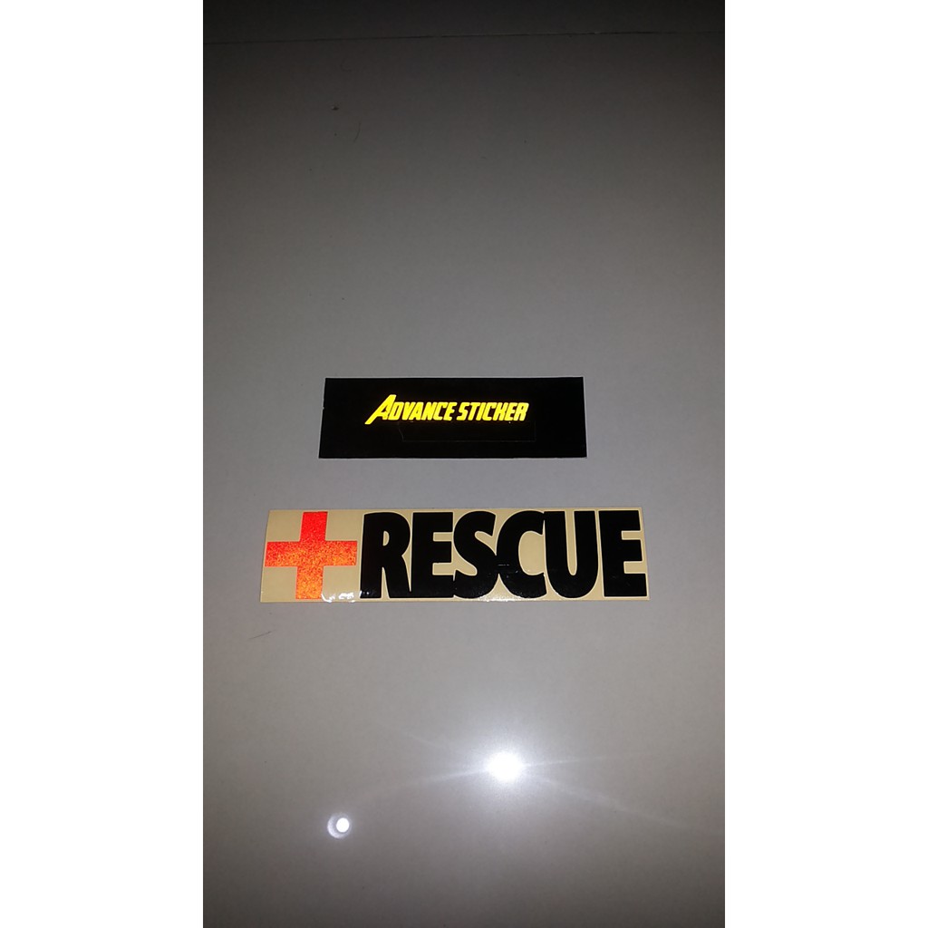 (stiker) sticker mobil rescue