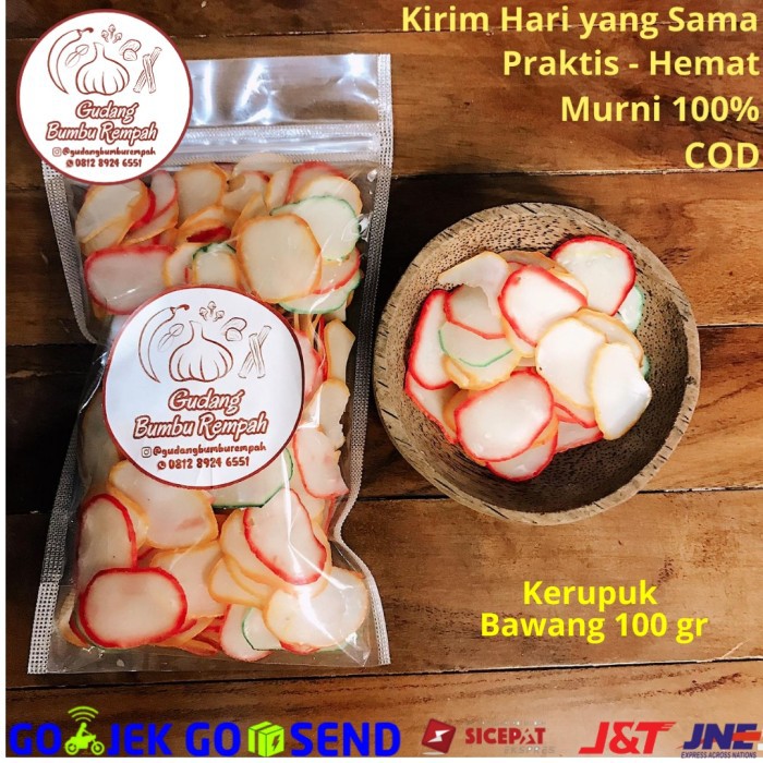 

`763[ Kerupuk Bawang 250 Gr Rempah Bumbu Dapur Super Keren